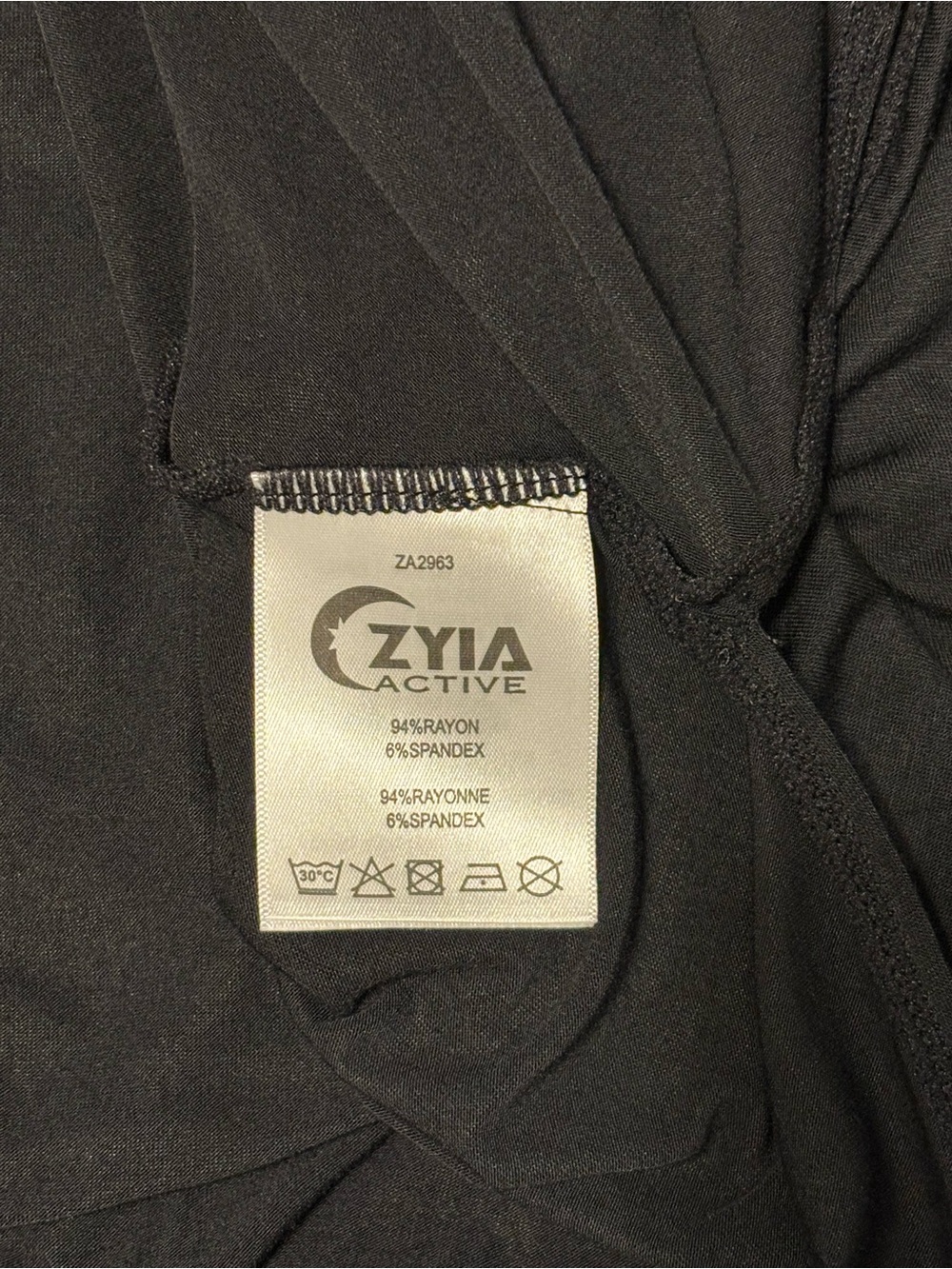 ZYIA Active Black Long Finesse Slit Tank - Women’s Large - Picture 10 of 13